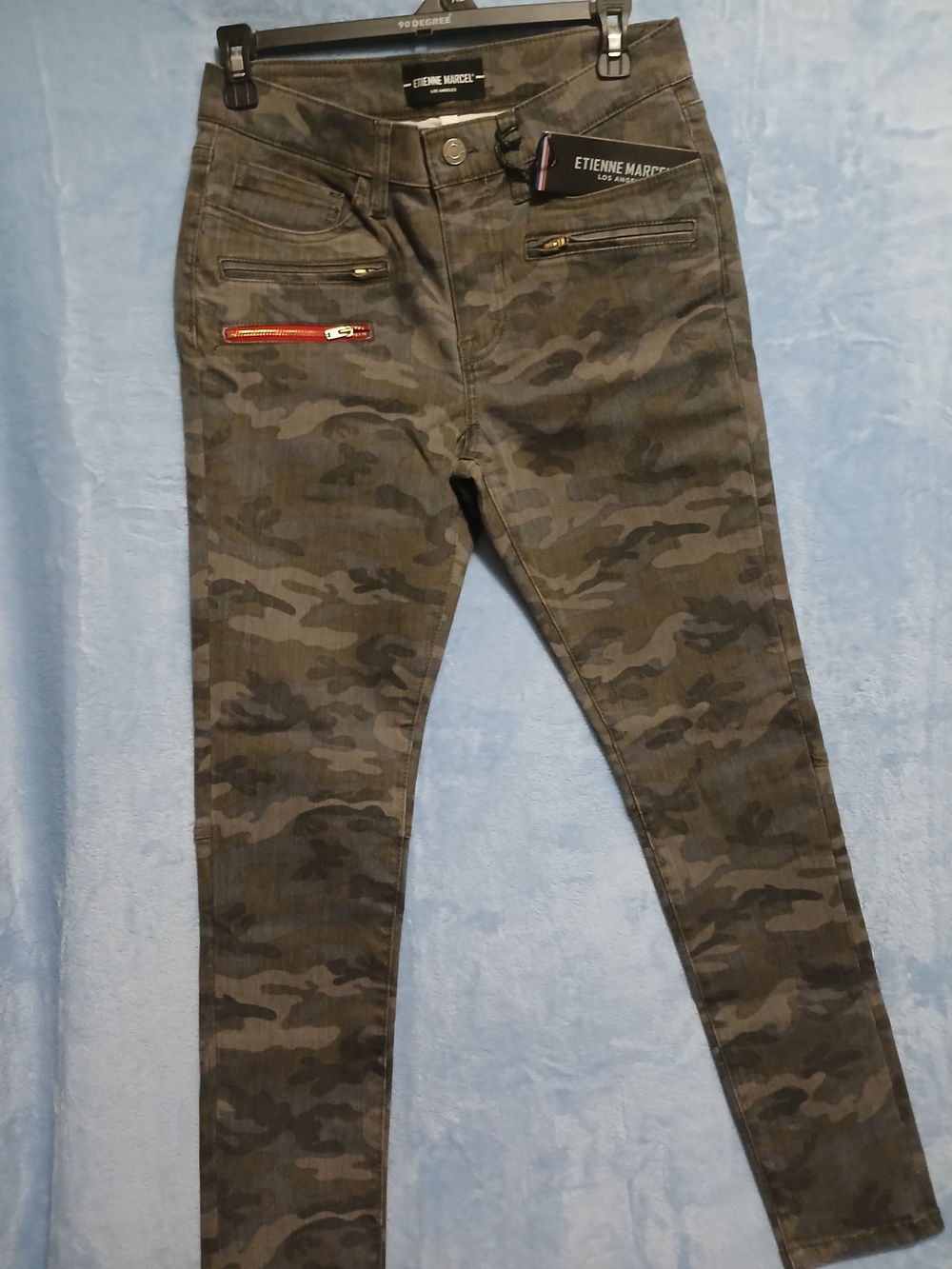Etienne Marcel Women's Olive Camo Skinny Jeans